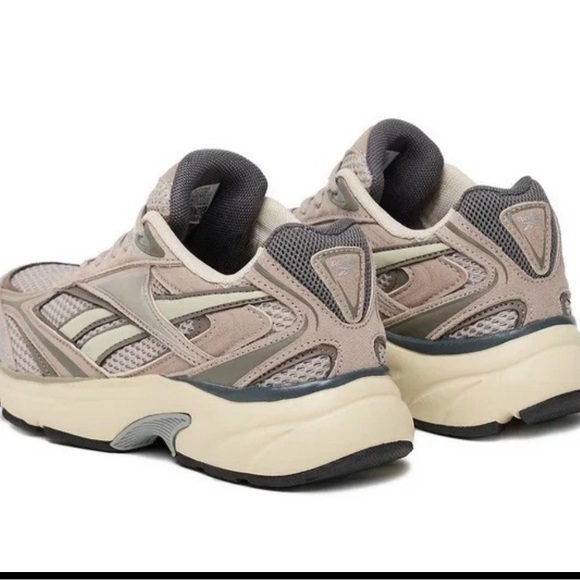 Beige Mesh Male Running Sneakers - Brand Reebok - Picture 5 of 8